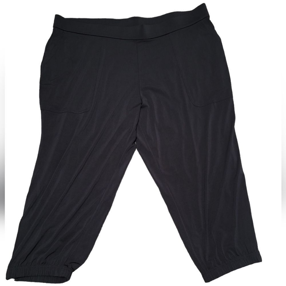 Lisa Rinna Black Cropped Jogger XLP